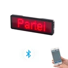 LED Bluetooth Rechargeable Light Up Flashing Magnetic Name Badge