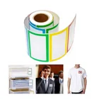 Hybsk 200pcs Plain Name Tag Labels Colorful Border Name Tag Stickers, 3.5" x 2.25", 4 Colors