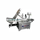 PLC control Automatic rotary capping machine and screw capper with feeding cap for plastic screw caps