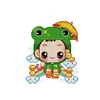 NKF The frog baby cartoon style funny design counted cross stitch patterns for kids C572