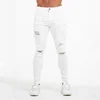 new men's jeans pants men skinny jeans new style ripped jeans men street wear white skinny destroy washed slim fit stretch pant