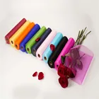 Factory direct short color edge plain organza volume for wedding decoration flower packaging, holiday decoration