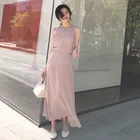 ASM ANNA elegant assorted colors dress lazy style loose sleeveless woman clothing