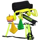 Amazon hot sell Pro Agility Ladder and Cones Speed Agility Hurdles Poles Cones Ladders set Football Training Sport Equipment