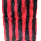 Top grade luxury soft thick Rex rabbit fur throw Real fur blanket