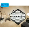 Fashion Plywood Wood Retail Counter Showcase Fixture Window Decorations Shop Design Glass Cabinet Cosmetic Display