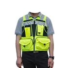 Amazon Style Reflector Multi Pockets Safety Reflective Warning Vest