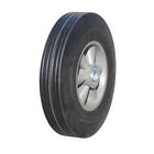 10"x2.5" solid rubber trolley truck wheel inflatable tire for wheeled fire extinguisher