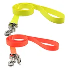 Pet Supplies Custom Nylon Dog Leash,Wholesale Neon Orange Pet Collar Leash With Double Clips