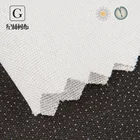JILIN brand 100% cotton black white non woven shirting lining fabric