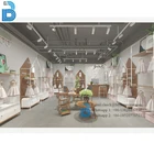 2019 New design wall mounted garment showcase design for children clothes