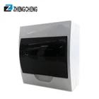 LWDS-6 ZCEBOX 6 Way Surface Mounted Electrical Power Distribution Box Panel with transparent door electrical