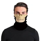 Solid Colour Custom Printing Bandana Yoga Microfiber Polyester Scary Skull Face Shield Tube Bandana