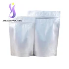 Milk whey protein powder silver aluminum foil pouch stand up plastic pouch sachet