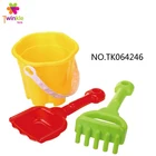 Summer hot sales 3 pcs sand bucket with shovel sand beach toy