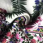 Hawaiian print rayon wholesale floral crinkle viscose design rayon printed fabric for dress