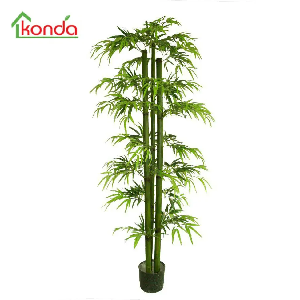 Decorative Artificial Bamboo Sticks Artificial Bamboo Leaves