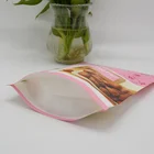 Customized Printing Unique Paper Pouch With Zipper And Window For Nut Packaging