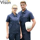 two piece coverall work clothes t-shirts work clothes for men