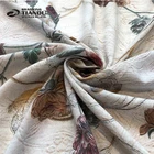Stereoscopic effect reactive digital print floral custom 100% rayon scarf fabric