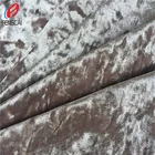 Shiny colour 95% polyester 5% spandex crushed ice velvet anti pill fleece fabric for dress