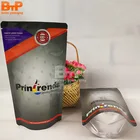Silver zip lock aluminium foil bag zip pouch food packaging bags