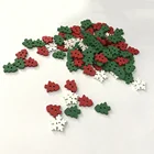 DIY Craft Decoration Scrapbooking Wooden Button Mixed Christmas Sewing Buttons