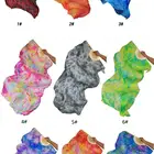 In-Stock Items Belly Dancing Dance 100% Silk Belly Dance Dancing Tie Dye Fan Veils 1.8m Length