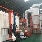 Hardware automatic spray powder coating booth/line equipment for metal