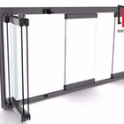 frameless folding windows balcony glazing as glass curtain window door export to USA