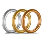 Engagement Occasion and Silicone Jewelry Main Material Silicone Rings for men and women