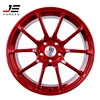 Bright Red colored offroad rims beadlock forged alloy rim wheel for passenger cars