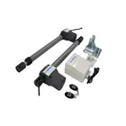 DC solar powered dual swing gate operators remote control automatic swing door opener motor