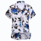 Ready to ship Summer Stylish Travel Big Size Short Sleeve Men Shirt Cotton