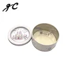 Custom Printing Metal Cookie Packaging Tin Round Box Candy Tin With Clear Pvc Lid For Gift Packing