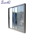 Factory hot sale office doors commercial glass for bathrooms aluminum shutter door Cheap Price
