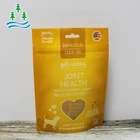 customized resealable zipper travel degradable plastic paper lunch snack pet treats dog food