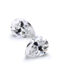 white moissanite diamond EF VVS Synthetic Gemstone pear Cut Loose Moissanite