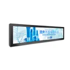 Digital Shelf Edge Bus Advertising Screen LCD Stretched Digital Signage Stretched Bar LCD Display