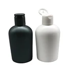 Matte Black PE Plastic 100ml travel suit Mini shampoo shower bottle with dis top cap