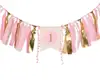 HighChair Banner for 1st Birthday - OH BABY First Birthday Decorations for Photo Booth Props, Birthday Souvenir and Gifts