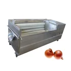 Nylon silk roller industrial green spring onion peeling machine