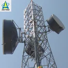 60m 4 Four Legged Lattice Angular Steel Fast Installing Wireless Communication Tower