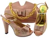 Fashionable Lady italian shoes matching bag set beautiful women shoes with bags