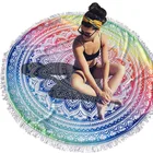 Buti Custom Printed Mandala High Quality Microfiber Round Beach Towel