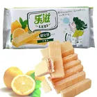 Halal Lemon Flavour Wafer Biscuit Coated Milk Wafer Biscuit(118gr)