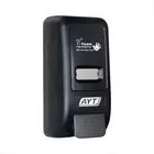 Wholesale black color hanging refillable or dispeosable visible window hand sanitizer alcohol foam soap dispenser