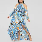 Fashionable Wholesale Sexy Ladies Multi Way Dresses Long Chic Bohemian Maxi Dress Plus Size Women Clothing