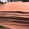 Vegetable tanned thick natural color cow leather with 6-8mm for belts