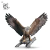 customized size resin birds statue fiberglass flying eagle sculpture for theme park FST-18